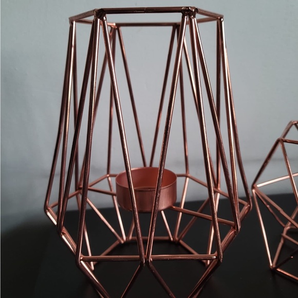 Party Supplies Rose Gold Geometric Centerpieces Poshmark